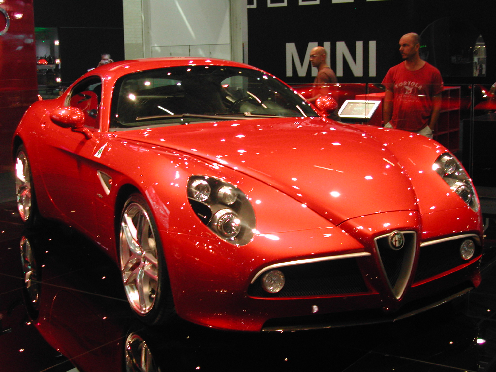 The back of the Alfa Romeo