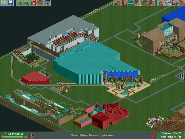 I Finally got Open RCT2! To celebrate, I've been recreating my childhood  home park, King's Dominion. : r/rct