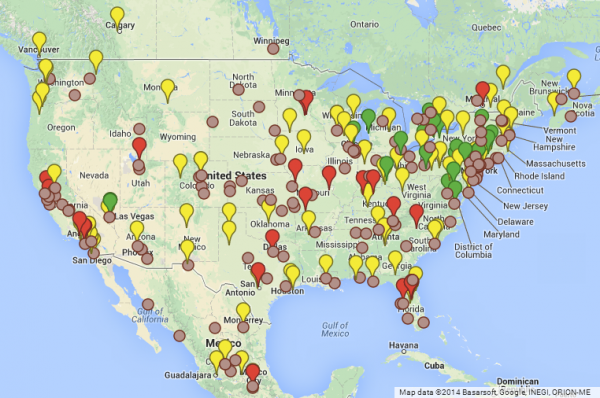 Amusement Parks In Usa Map - DANIELELINA